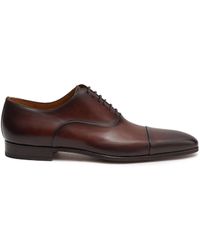 Magnanni - Cap Toe 6-eyelet Leather Oxford Shoes - Lyst