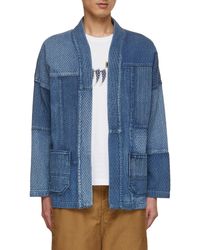 FDMTL - Patchwork Denim Kimono Jacket - Lyst
