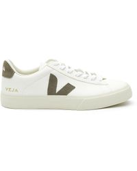 Veja - Campo Chromefree Leather Extra White Khaki - Lyst