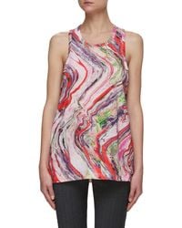 Acne Studios Synthetic Seamless Printed Top - Lyst