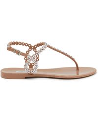 Aquazzura - Almost Bare Crystal Embellished Jelly Sandals - Lyst