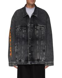 Balenciaga Washed Black Vintage Denim Track Jacket - from SkyHome : r/DHgate