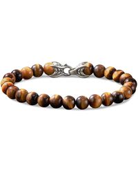 David Yurman 'spiritual Beads' Tigers Eye Bracelet - Brown