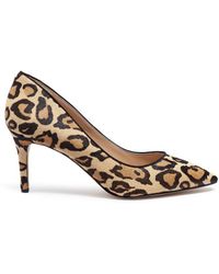 Sam Edelman 'tristan' Leopard Print Cow Hair Court Shoes - Multicolour