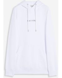 Lanvin - Unisex Loose-fitting Hoodie With Logo - Lyst