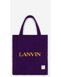 Lanvin - X Future Curb Cotton Tote Bag - Lyst