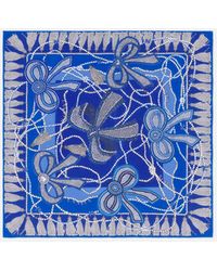 Lanvin - Silk Scarf With Curb Laces Print - Lyst