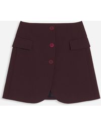 Lanvin - High-waisted Short Skirt - Lyst