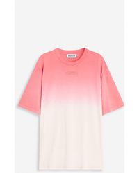 Lanvin - Straight Fit T-shirt With A Gradient Effect - Lyst