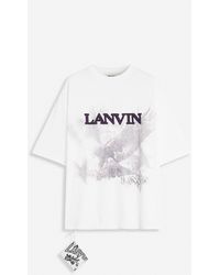 Lanvin - X Future Unisex Eagle Print Loose-fit T-shirt - Lyst