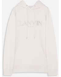 Lanvin - Oversized Embroidered Paris Hoodie - Lyst
