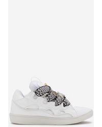 Lanvin - X Future Curb 3.0 Leather Sneakers - Lyst