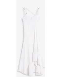 Lanvin - Long Pleated Dress With Straps - Lyst