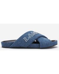 Lanvin - Tinkle Sandals In Denim - Lyst