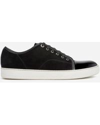 Lanvin - Dbb1 Suede And Patent Leather Sneakers - Lyst