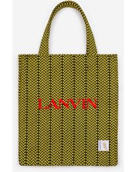 Lanvin - X Future Curb Cotton Tote Bag - Lyst