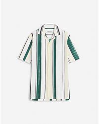 Lanvin - Bowling Shirt With Printed Stripes - Lyst