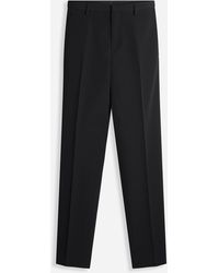 Lanvin - Cigarette Trousers With Satin Side Bands - Lyst