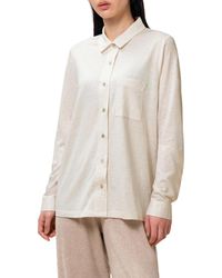Triumph Camisa de pijama de algodón Mix & Match - Blanco