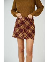 See U Soon - Falda corta de cuadros - Lyst