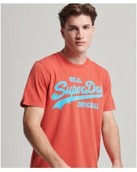 Superdry - Camiseta estampada de manga corta, cuello redondo - Lyst