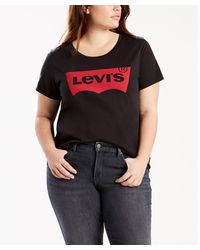 Levi's - Camiseta con logo con forma de murcilago Perfect de - Lyst