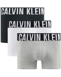 Calvin Klein - Lote de 3 bóxers largos lisos - Lyst