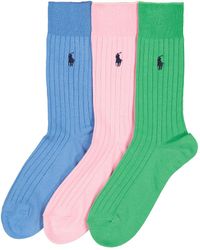 Polo Ralph Lauren - Lote 3 pares de calcetines de algodón egipcio - Lyst