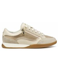 Geox - Zapatillas de piel con cremallera y cordones Maryemy - Lyst