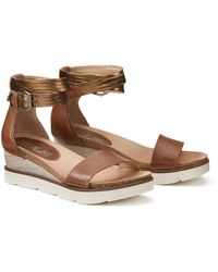 Mjus - Sandalias con tacón en cuña de piel - Lyst