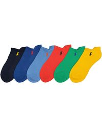 Polo Ralph Lauren - Lote de 6 pares de calcetines cortos - Lyst