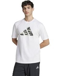 adidas - Camiseta de manga corta con logotipo de camuflaje - Lyst