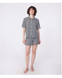 Petit Bateau - Pijama corto de algodón con botones - Lyst