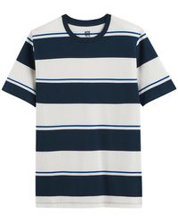 La Redoute - Camiseta con cuello redondo de manga larga a rayas - Lyst