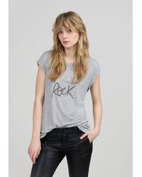 IKKS - Camiseta de manga corta con cuello de pico - Lyst