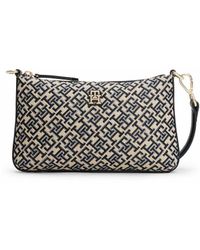 Tommy Hilfiger - Bolso para llevar al hombro en jacquard con monograma TH - Lyst