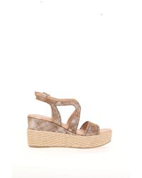 Mjus - Sandalias con tacón en cuña de piel - Lyst