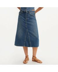 Levi's - Falda HR A Line Decon Skirt - Lyst
