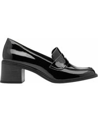 Tamaris - Mocasines de charol con tacón - Lyst