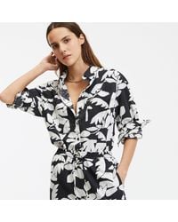 La Redoute - Camisa estampada oversize, manga larga - Lyst