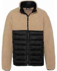 Schott Nyc - Chaqueta híbrida Brighton1, tejido sherpa y plumón - Lyst