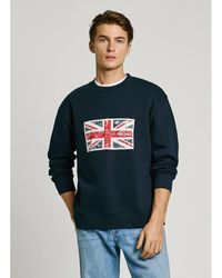 Pepe Jeans - Sudadera de cuello redondo Union - Lyst
