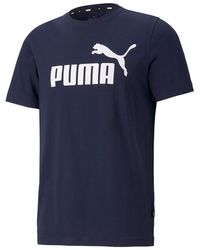 PUMA - Camiseta con cuello redondo y manga corta FD ESS - Lyst