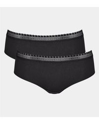 Sloggi - Lote de 2 shorties Go Ribbed - Lyst