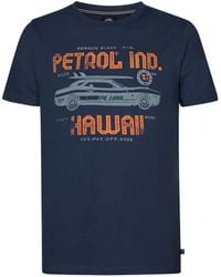 Petrol Industries - Camiseta de cuello redondo con estampado - Lyst