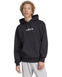 adidas - Sudadera de felpa básica con capucha - Lyst