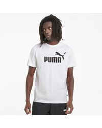 PUMA - Camiseta de manga larga con logo grande essentiel - Lyst