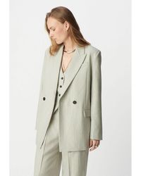 IKKS - Traje de chaqueta cruzado con finas rayas metálicas - Lyst