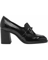 Tamaris - Mocasines de tacón de charol - Lyst