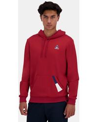 Le Coq Sportif - Sudadera con capucha tricolor - Lyst